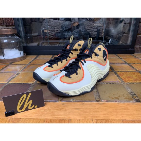 Mens 6 Nike Air Penny 2 “Wheat Gold” Athletic Basketball Sneakers DV7229-700 - Picture 2 of 8